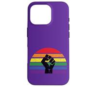 LGBT Pride Flag Fist BLM Black Lives Matter Vintage Back Case for iPhone 16 Pro