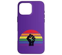 LGBT Pride Flag Fist BLM Black Lives Matter Vintage Back Case for iPhone 16 Pro Max