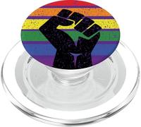 LGBT Pride Flag Fist BLM Black Lives Matter Vintage Back PopSockets PopGrip for MagSafe