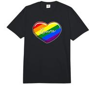 LGBT Pride Heart - First Name Laura Rainbow Hearts Love Comfort Colors Adult Heavyweight T-Shirt