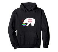 LGBT Pride Mama Bear Shirt Lesbian Gay - Mother Gift Rainbow Pullover Hoodie