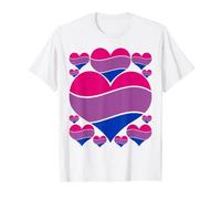 LGBT Pride Month Queer Bisexuality Flag Heart Proud Bisexual T-Shirt
