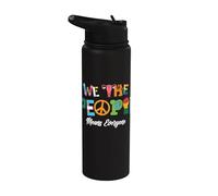 LGBT Pride Month We the People Means Equality Human Rights Stainless Steel Insulated Water Bottle