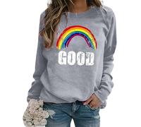 LGBT Pride Rainbow 3D Printed Sweatshirts Women's Pullover O-Neck Long Sleeve Tops Casual Fall Winter Streetwear