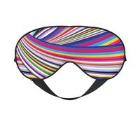 LGBT Pride Rainbow Gay Flag Eye Mask Sleep Mask Light BlockBlindfold Night Eyes Cover Soft Pressure-Free Eyeshade with Elastic Strap for Home Travel Office Nap Yoga