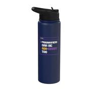 LGBT Programmers Can Be Non-Binary Too Funny Genderqueer Stainless Steel Insulated Water Bottle