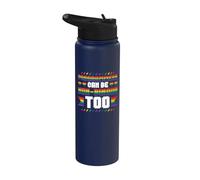 LGBT Programmers Can Be Non-Binary Too Funny Genderqueer Stainless Steel Insulated Water Bottle
