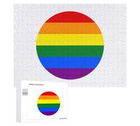 LGBT Proud Flag of Japan Wooden Puzzle Letter on Back Adults Difficult Jigsaw Puzzles for Home Decor Birthday Gift