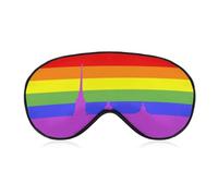 LGBT Proud Flag Saint Petersburg Soft Shade Sleep Mask Travel Eye Mask | Adjustable Eyemask,Comfortable Sleepmask for Office Hotel Home Car