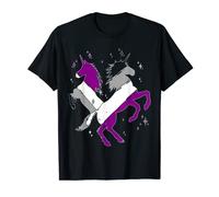 LGBT Queer Pride Month Asexuality Flag Unicorn Asexual T-Shirt