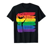 LGBT Rainbow Fist Pride Month Merch LGBTQ Gay Pride T-Shirt