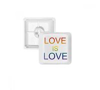 LGBT Rainbow Flag Love Is Love PBT Keycaps for Mechanical Keyboard White OEM No Marking Print