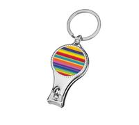 LGBT Rainbow Flag Nail Clipper for Men Women Portable Metal Nail Cutter with Nail File