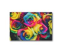 LGBT Rainbow Flag Pride Month Inclusion Equality Disversity Poster Canvas Painting Poster Wall Art Decorative Picture Prints Modern Decor 20x30inch(50x75cm)