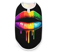 LGBT Rainbow Lips Cute Cute Pet Supplies Soft Dog Sweaters Printing for Dogs Puppy Cats S