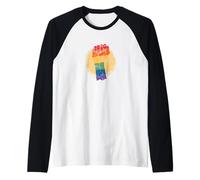 LGBT Rainbow Power Raglan Baseball Tee