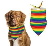 LGBT Rainbow The Gay Dog Bandanas Triangle Dog Bibs Cute Pet Scarf Kerchief for Small Medium Large Pet