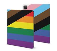 LGBT Rainbow Transgender Flag Funny Tablet Case Compatible with IPAD Pro 2020 （11in）/2020 （10.2in）/2020 AIR 4 （10.9in）/Pro 2021 （11in）/Air4/Air5 （10.9in） Personality Protective Cover with Pen Slot