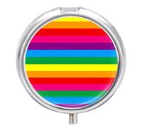 LGBT Rainbow Transgender Flag Pill Case Travel Medicine Organizer Box