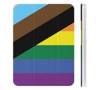 LGBT Rainbow Transgender Flag Tri-fold Tablet Case Compatible with IPAD Mini4/5/6 Soft Protective with Pen Slot