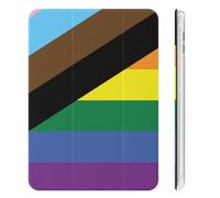 LGBT Rainbow Transgender Flag Tri-fold Tablet Case Compatible with IPAD Mini4/5/6 Soft Protective with Pen Slot