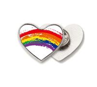 LGBT Rainbow Transgender Heart Metal Pin Brooch Clip Love