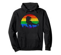 LGBT-Rex Gay Lesbian Pride Dinosaur Pullover Hoodie
