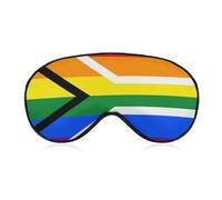 LGBT South Africa Fashion Sleep Mask Funny Eye Cover | Printed Novelty Soft Blindfold Sleeping Masks Blocks Light 8" X 4"