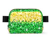LGBT Sparkle Glitter Pride Flag, Square Waist Bag Travel Bum Bag Casual Chest Bag Fanny Pack for Men Women