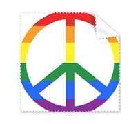 LGBT Stippling Rainbow Gay Lesbian Transgender Bisexuals Support Anti war sign Illustration Glasses Cloth Cleaning Cloth Phone Screen Cleaner 5pcs