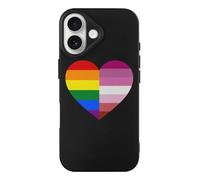 LGBT Transgender Proud Flag Heart Funny Case Compatible with iPhone 17 17 Air 17 Pro 17 Pro Max Protective Phone Cover