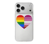 LGBT Transgender Proud Flag Heart Funny Case Compatible with iPhone 17 17 Air 17 Pro 17 Pro Max Protective Phone Cover