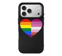 LGBT Transgender Proud Flag Heart Funny Case Compatible with iPhone 17 17 Air 17 Pro 17 Pro Max Protective Phone Cover