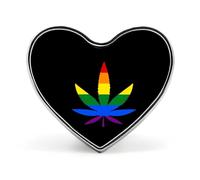 LGBT Weed Gay Proud Custom Brooch Pin Heart Lapel Pins Tie Suit Dress Accessories for Men Women Wedding Birthday