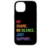 LGBTQ Ally Pride Design - No Shame No Silence Just Support Case for iPhone 14