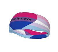 Lgbtq Bisexual Pride Headbands Sports Sweatband Athletic Exercise Bands Turban Hair Head For Men Women Yoga Fitness