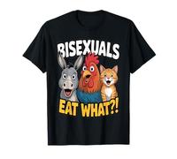 LGBTQ Bisexuals Eat What Funny Pun Gay Pride Adult Humor T-Shirt
