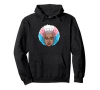LGBTQ Black American transgender Afro Rainbow Power Pullover Hoodie