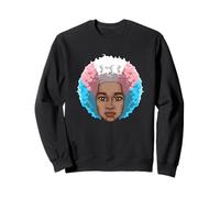 LGBTQ Black American transgender Afro Rainbow Power Sweatshirt