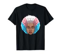 LGBTQ Black American Transgender Afro Rainbow Power T-Shirt
