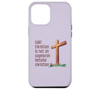 LGBTQ CHRISTIAN NOT AN OXYMORON HATEFUL CHRISTIAN IS Meme Case for iPhone 12 Pro Max