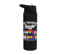 LGBTQ+ Equality Empowerment My Favorite Gender is Human Stainless Steel Insulated Water Bottle