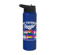 LGBTQ+ Equality Empowerment My Favorite Gender is Human Stainless Steel Insulated Water Bottle