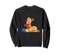 Lgbtq Gay Kid And Mama Deer Pride Family Sweatshirt