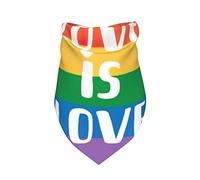 LGBTQ Gay Pride Rainbow Pride Month Lesbian Bisexual Spring Dog Bandanas Girl Bulk Puppy Kerchief Adjustable Soft Triangle Bibs Accessories for Small Medium Large Dogs Cats