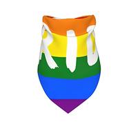 LGBTQ Gay Pride Rainbow Pride Month Lesbian Bisexual Summer Dog Bandanas Girl Bulk Puppy Kerchief Adjustable Soft Triangle Bibs Accessories for Small Medium Large Puppy Cats
