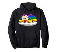 LGBTQ Gay Sleeping Sloth Rainbow Pride Week Nap Pullover Hoodie