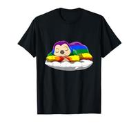 LGBTQ Gay Sleeping Sloth Rainbow Pride Week Nap T-Shirt