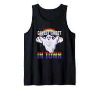 LGBTQ Ghost Halloween Gay Costume Rainbow Tank Top