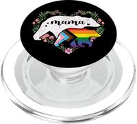 LGBTQ Mama Bear Progress Pride Flag Gay Equal Rights Rainbow PopSockets PopGrip for MagSafe